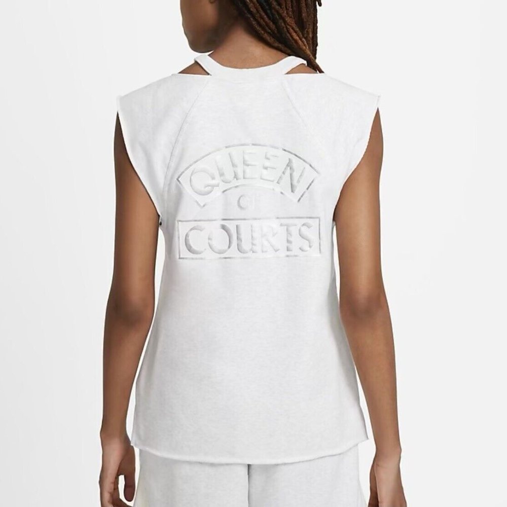 Nike Standard Issue Queen of Courts Fleece Basketball Top (Birch Heather)